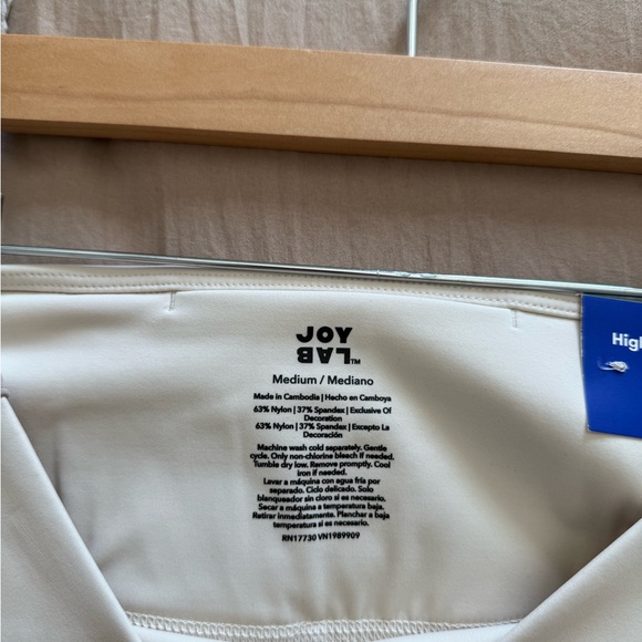 NEW JoyLab Cream High-Waisted 7/8 Leggings Size M - Picture 10 of 11